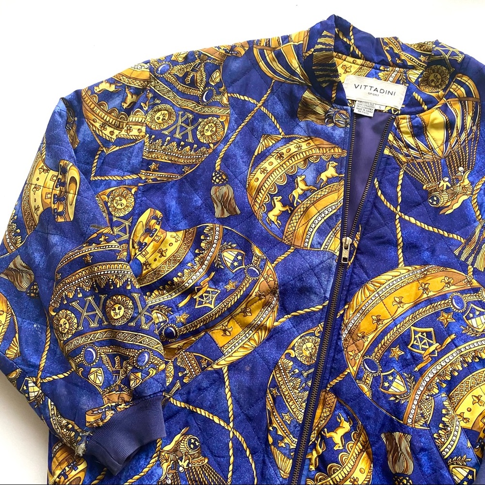 ✨💙 VINTAGE SILK BOMBER JACKET 💙✨